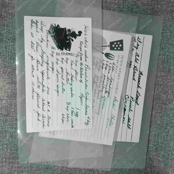 Recipe Card - Engraved